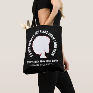 BLACK AFRO HAIR inspirational Marcus Garvey Quote Tygkasse