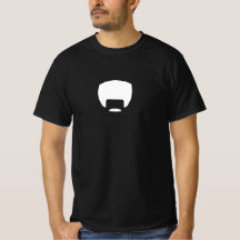 Black Afro-Stache Tee