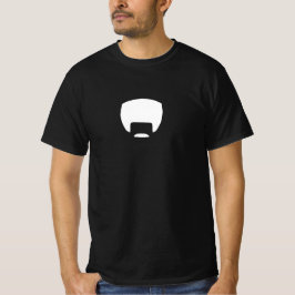 Black Afro-Stache Tee
