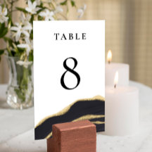 Black agate gemstone Bord Card
