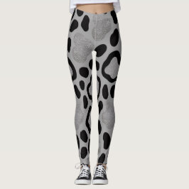 Black Ai Blommigt Leggings | Elegant Snyggt Yoga