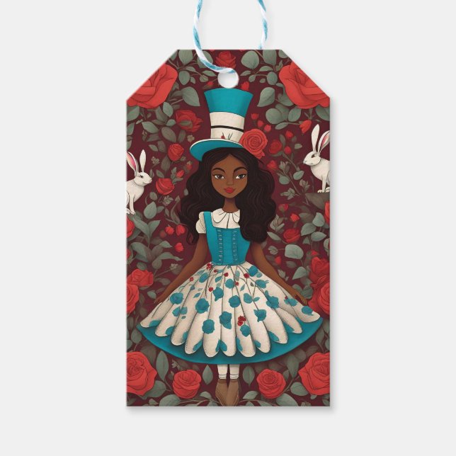 Black Alice i Wonderland Presentetikett (Framsidan)