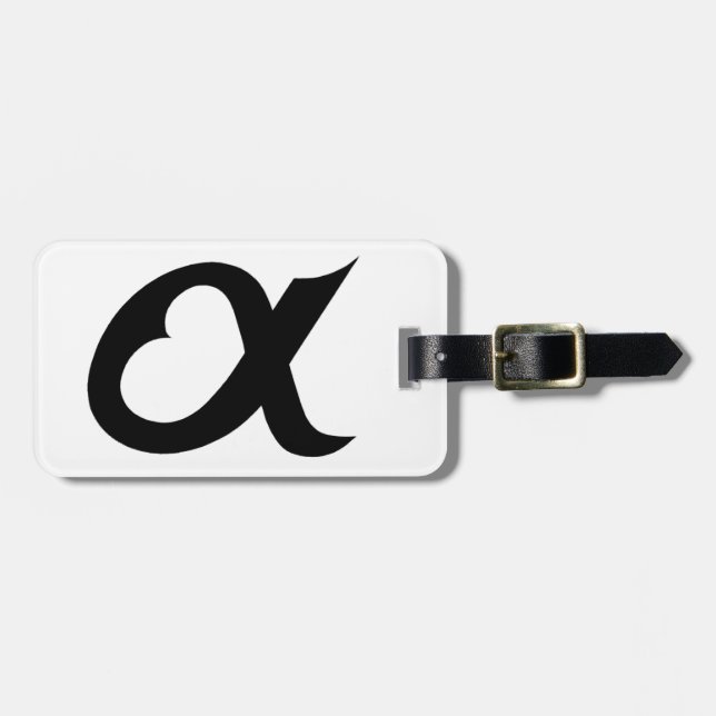 black alpheart bagagebricka (Horisontell Framsida)