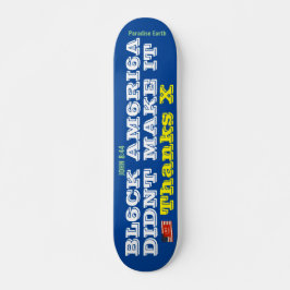 BLACK AMERICA DIDNT GÖR IT-skateboard, 7 ¾ tum Dec Mini Skateboard Bräda 18,5 Cm