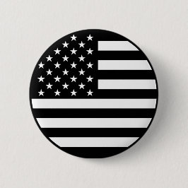 Black American Flagga Button Knapp