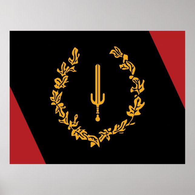 Black American Heritage Flag  Poster (Framsidan)