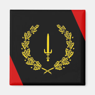 Black American Heritage Flagga Magnet