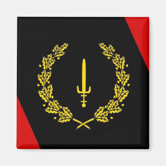 Black American Heritage Flagga Magnet