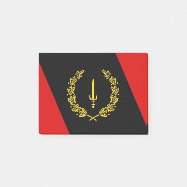 Black American Heritage Flagga Post-it Notes Block (Framsida)