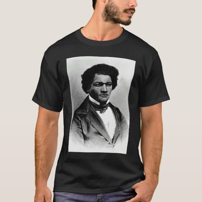 Black American History Frederick Douglass Black Hi T Shirt (Framsida)