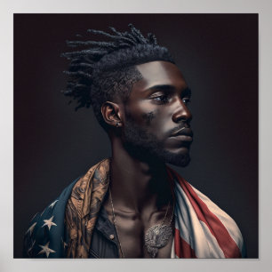 "Black American Male" Poster