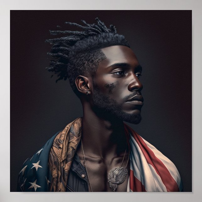 "Black American Male" Poster (Framsidan)