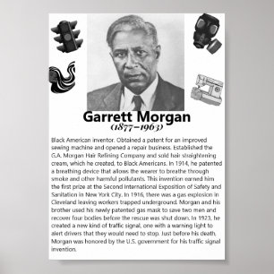 Black Amerikansk historia Poster - Garrett Morgan