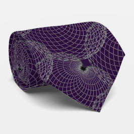 Black Amethyst Lila 220033 & Grått "Spindelnät" Slips