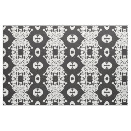 Black Amoeba Monster Fabric Tyg