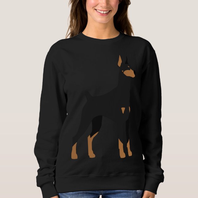 Black Amp Tan Doberman Pinscher 165 T Shirt (Framsida)