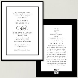 Black Ampersand allt i en OSA DETAILS Bröllop Inbjudningar