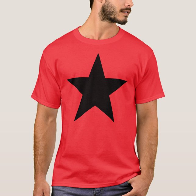 Black Anarchy Star (klassisch) T-shirt (Framsida)