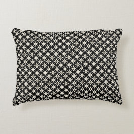 Black and Beige Accent Pillow Prydnadskudde
