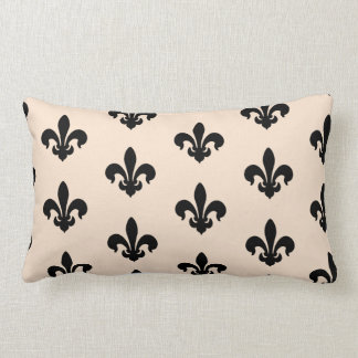 Black and Beige Fleur De Lis, Dekorativ kudde
