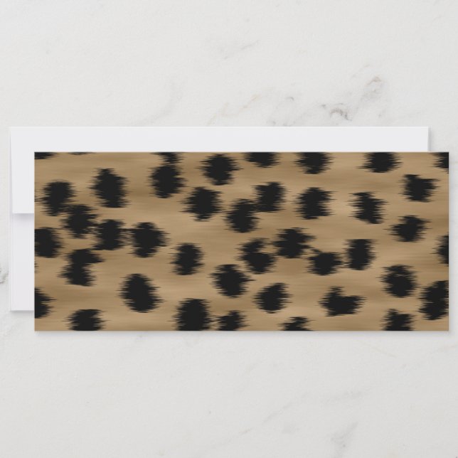 Black and Brown Cheetah Print Mönster. (Framsida)