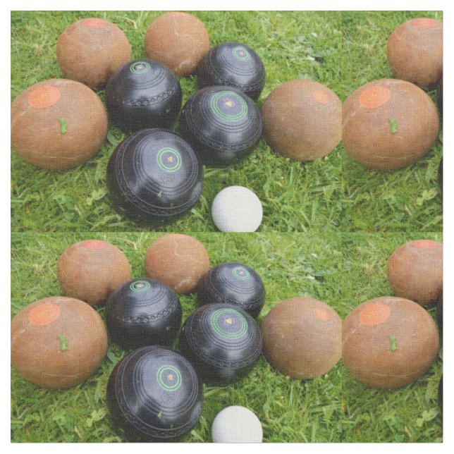 Black and Brown Gräsmatta Bowls Tyg (Närbild)