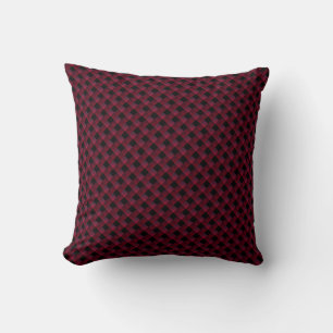 Black and Burgundy Färg Pillow Kudde