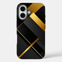 Black and Gold Geometric Art