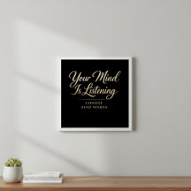 Black and Gold Luxe Mental Health Art