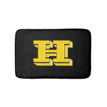 Black and Gold School Pride Color Style Monogram