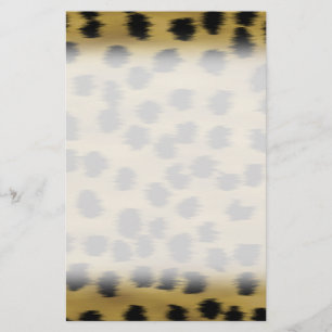 Black and Golden Brown Cheetah Print Mönster.