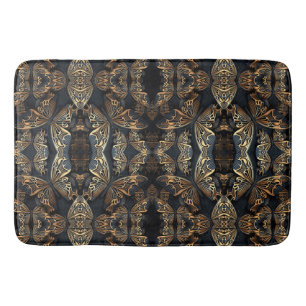 Black and Golden Butterfly Seamless Pattren Badrumsmatta
