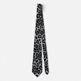 Black and Grått Jaguar Print Slips