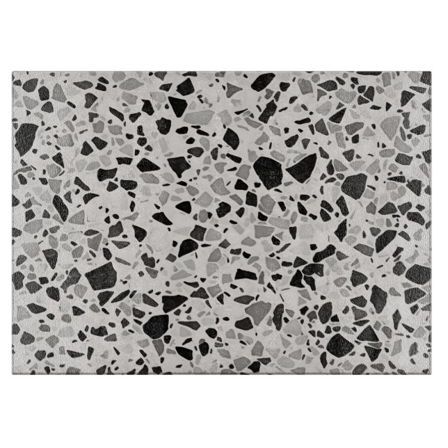 Black and Grått Terrazzo Patterned (Framsidan)