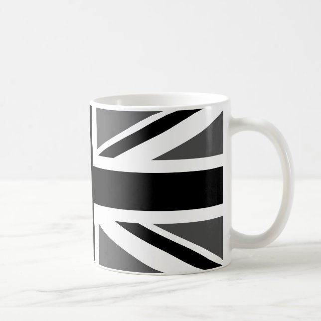 Black and Grått Union Jack Kaffemugg (Höger)
