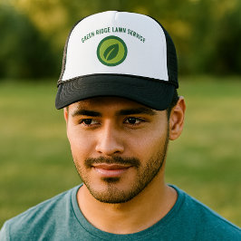 Black and Green Lawn Care Professional Keps