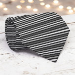 Black and Grey Color Stripes Necktie Slips<br><div class="desc">This eye-catching necktie features a vibrant color with bold stripes,  perfect for adding a pop of energy to any outfit. Whether it's for a special occasion or everyday wear,  this stylish accessory is sure to make a statement.</div>