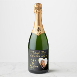 Black and Guld 50 och Fabulous Birthday Tack