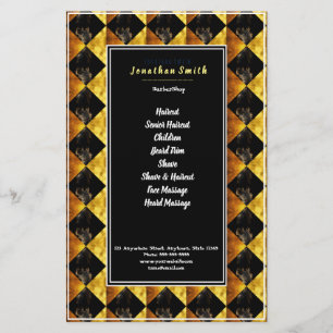 Black and Guld Art Deco Rhombus Flyer