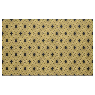 Black and Guld Art Deco Stil Tyg