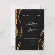 Black and Guld Classic Bröllop