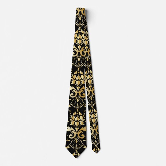 Black and Guld Damask Pattern Slips (Framsida)