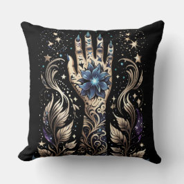 Black and Guld Hand Tattoo Kudde