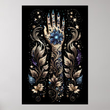 Black and Guld Hand Tattoo