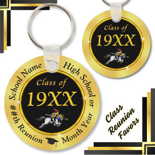 Black and Guld, Knight-tema, Class Reunion Gifts, Nyckelring