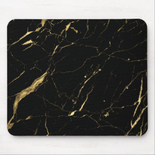 Black and Guld Marble Designer Musmatta