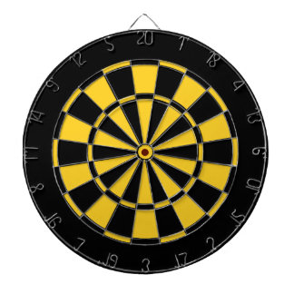 Black and Guld Team Färg Dartboard och Darts Darttavla