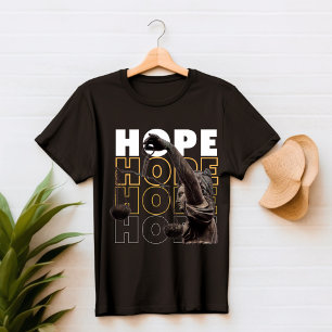 Black and gult modern HOPE T Shirt