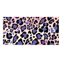 Black and Lavender Leopard Print: Fold and Elegant