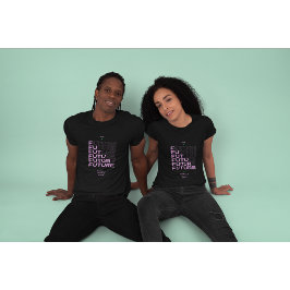 Black and Lavender T-Shirt for Kamala Harris 2024